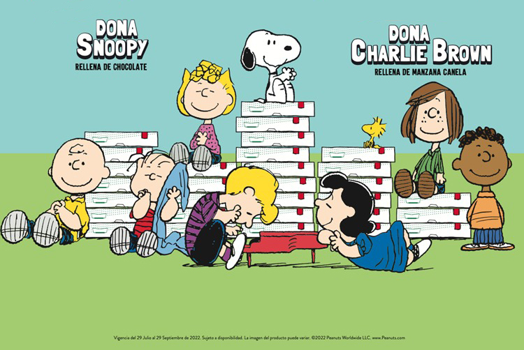 Krispy Kreme crea las donas más amigables del mundo, con una nueva promoción de Peanuts con Snoopy y Charile Brown