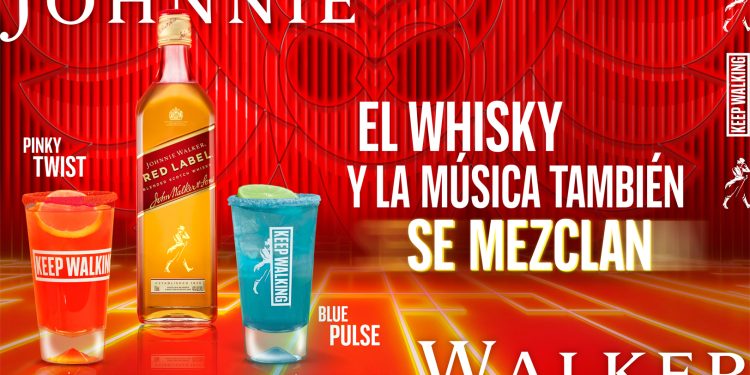 Johnnie Walker Red Label le da color al EDC México con la experiencia, SYN.ES.THE-SIA: Step in Red