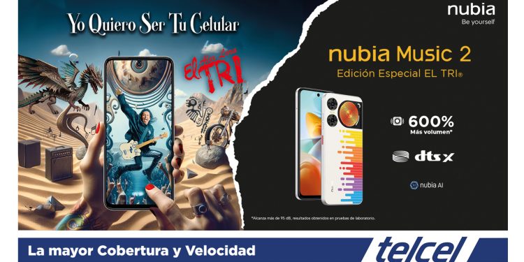 Nubia Music 2 hace una colaboración con la banda de rock mexicana El Tri