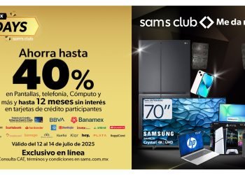 ¡Llegan los Black Days de Sam’s Club! Para renovar tu hogar, actualizar tu tecnología y ahorrar a lo grande