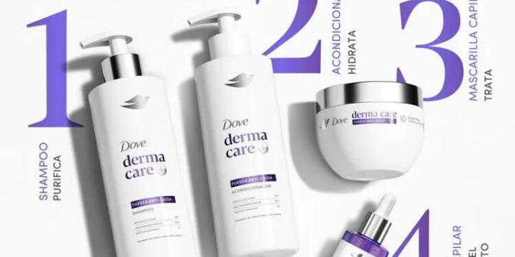 Combate la caída del cabello con la nueva fórmula concentrada 3 en 1 del Serum Capilar Fuerza Anti-Caída Dove® Derma Care