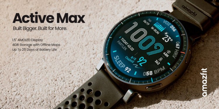 Amazfit lanza Active Max en México: el reloj inteligente que equilibra entrenamiento, recuperación y batería de larga duración