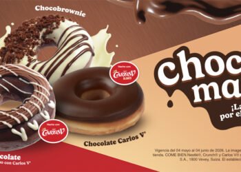 ¡Krispy Kreme® trae de regreso la Chocomanía! Nuevas combinaciones de Carlos V® y Crunch® para los verdaderos amantes del chocolate