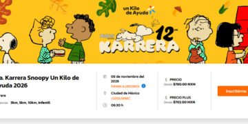 ¡Inscripciones abiertas para la 12ª Karrera Un Kilo de Ayuda con Snoopy y sus amigos! Una karrera con causa que impulsa el desarrollo de la niñez en México