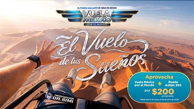El vuelo de tus sueños despega este verano en Aztlán Feria de Chapultepec de la mano del Dr. Simi