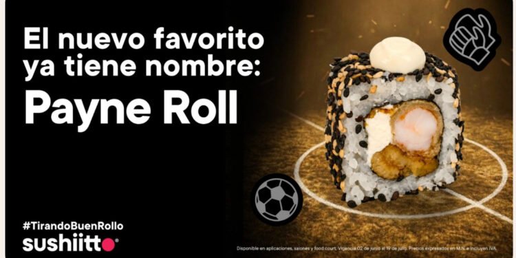 Sushiitto® se suma al fenómeno viral y lanza el «Payne Roll», un rollo inspirado en el jugador de la Selección de Nueva Zelanda