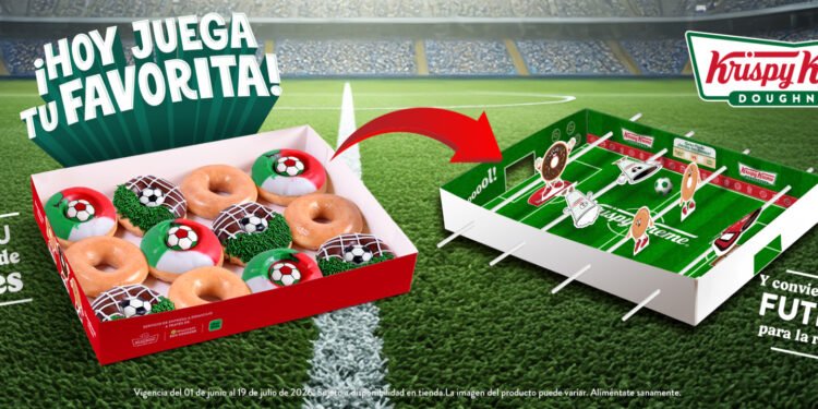 ¡Krispy Kreme® celebra la pasión por el fútbol y regala 4 años de donas gratis!