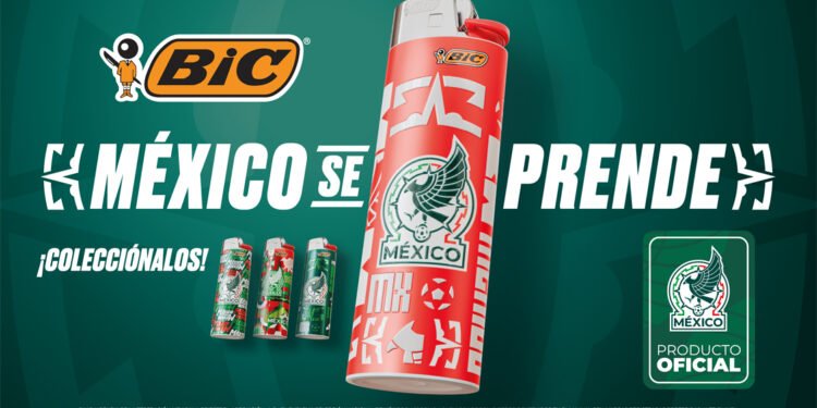 BIC el encendedor oficial de la Selección Nacional de México