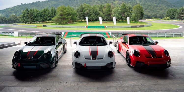 Porsche lanza en México el kit Manthey con un trío exclusivo de 911 GT3 inspirados en los colores de la bandera