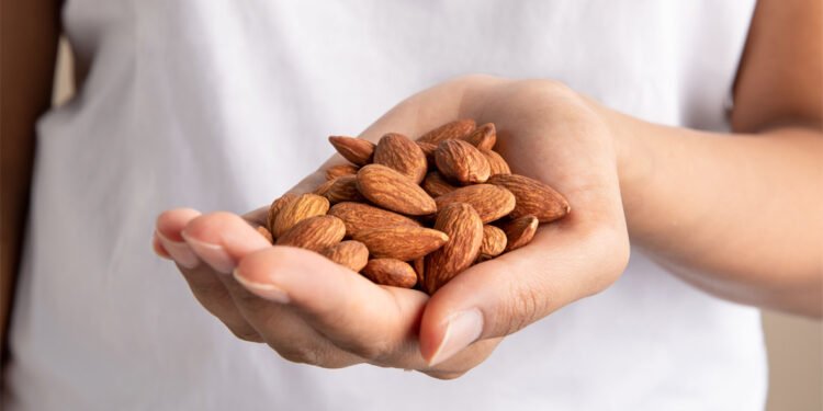 Un simple snack diario de almendras se vincula con una mejor función ejecutiva, niveles de azúcar en sangre y peso en ciertos adultos con prediabetes