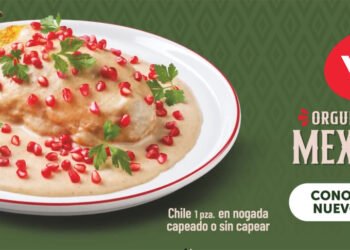 Con «Orgullosamente Mexicanos», Vips celebra las fiestas patrias con una propuesta llena de sabor que incluye su tradicional Chile en Nogada