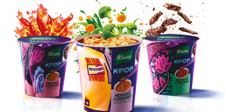 Del K-Pop a K-norr: llega a México Knorr Noodles Coreanos sabores res, vegetales y coreano picante