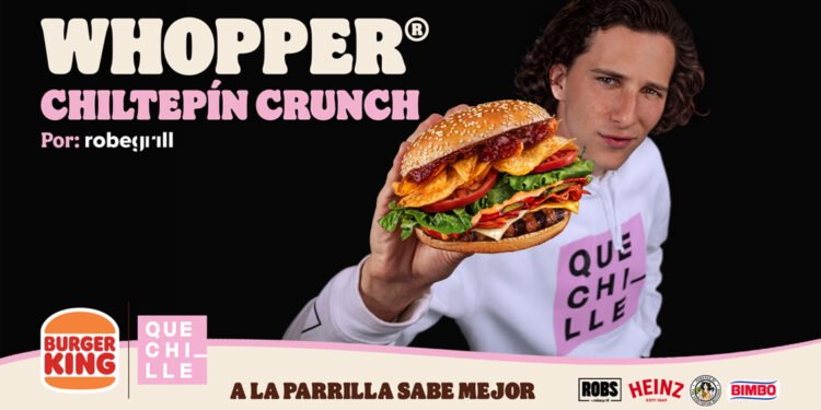 Burger King y RobeGrill encienden la parrilla con la nueva Whopper Chiltepín Crunch